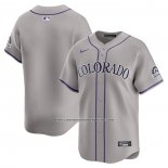 Camiseta Beisbol Hombre Colorado Rockies Road Limited Gris