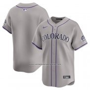 Camiseta Beisbol Hombre Colorado Rockies Road Limited Gris