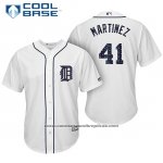 Camiseta Beisbol Hombre Detroit Tigers 2017 Estrellas y Rayas Victor Martinez Blanco Cool Base Camiseta Beisbol Hombre Detroit Tigers 2017 Estrellas y Rayas Victor Martinez Blanco Cool Base