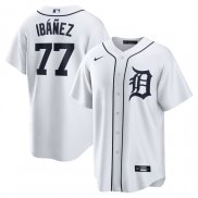 Camiseta Beisbol Hombre Detroit Tigers Andy Ibanez Primera Replica Blanco