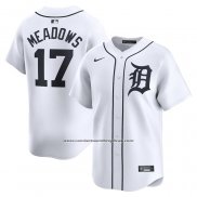 Camiseta Beisbol Hombre Detroit Tigers Austin Meadows Primera Limited Blanco