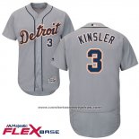 Camiseta Beisbol Hombre Detroit Tigers Ian Kinsler Gris Flex Base Autentico Collection
