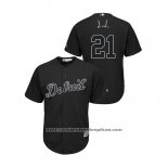 Camiseta Beisbol Hombre Detroit Tigers Jacoby Jones 2019 Players Weekend J.j. Replica Negro