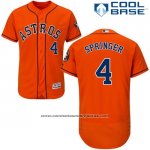 Camiseta Beisbol Hombre Houston Astros George Springer Autentico Collection Naranja Cool Base Camiseta Beisbol Hombre Houston Astros George Springer Autentico Collection Naranja Cool Base