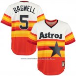 Camiseta Beisbol Hombre Houston Astros Jeff Bagwell Naranja Alterno Cooperstown
