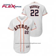 Camiseta Beisbol Hombre Houston Astros Josh Reddick Flex Base Blanco