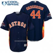 Camiseta Beisbol Hombre Houston Astros Luke Gregerson Azul Cool Base