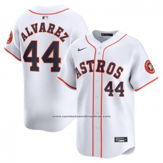 Camiseta Beisbol Hombre Houston Astros Yordan Alvarez Primera Limited Blanco
