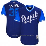 Camiseta Beisbol Hombre Kansas City Royals 2017 Little League World Series Jorge Bonifacio Azul