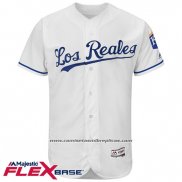 Camiseta Beisbol Hombre Kansas City Royals Blank Blanco Flex Base Autentico Collection