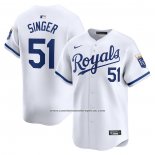 Camiseta Beisbol Hombre Kansas City Royals Brady Singer Primera Limited Blanco