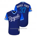 Camiseta Beisbol Hombre Kansas City Royals Brandon Maurer 2018 LLWS Players Weekend Maurer Power Azul Camiseta Beisbol Hombre Kansas City Royals Brandon Maurer 2018 LLWS Players Weekend Maurer Power Azul