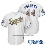 Camiseta Beisbol Hombre Kansas City Royals Campeones 44 Luke Hochevar Cool Base Oro