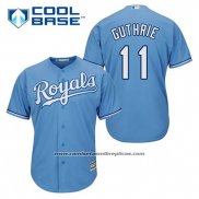 Camiseta Beisbol Hombre Kansas City Royals Jeremy Guthrie 11 Powder Azul Alterno Cool Base