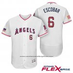 Camiseta Beisbol Hombre Los Angeles Angels 2017 Estrellas y Rayas Yunel Escobar Blanco Flex Base Camiseta Beisbol Hombre Los Angeles Angels 2017 Estrellas y Rayas Yunel Escobar Blanco Flex Base