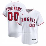 Camiseta Beisbol Hombre Los Angeles Angels Home Limited Personalizada Blanco