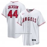 Camiseta Beisbol Hombre Los Angeles Angels Reggie Jackson Retired Primera Replica Blanco