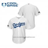 Camiseta Beisbol Hombre Los Angeles Dodgers 2019 Postemporada Cool Base Blanco
