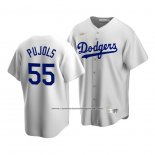 Camiseta Beisbol Hombre Los Angeles Dodgers Albert Pujols Cooperstown Collection Primera Blanco
