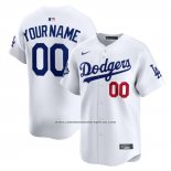 Camiseta Beisbol Hombre Los Angeles Dodgers Campeones Serie Mundial 2025 Primera Limited Personalizada Blanco