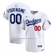 Camiseta Beisbol Hombre Los Angeles Dodgers Campeones Serie Mundial 2025 Primera Limited Personalizada Blanco