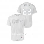 Camiseta Beisbol Hombre Los Angeles Dodgers Clayton Kershaw 2019 Players Weekend Autentico Blanco
