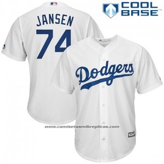 Camiseta Beisbol Hombre Los Angeles Dodgers Kenley Jansen Blanco Cool Base