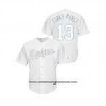 Camiseta Beisbol Hombre Los Angeles Dodgers Max Muncy 2019 Players Weekend Funky Muncy Replica Blanco