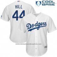 Camiseta Beisbol Hombre Los Angeles Dodgers Rich Hill Blanco Cool Base