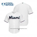 Camiseta Beisbol Hombre Miami Marlins Cool Base Primera Personalizada 2019 Blanco