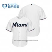 Camiseta Beisbol Hombre Miami Marlins Cool Base Primera Personalizada 2019 Blanco