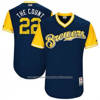 Camiseta Beisbol Hombre Milwaukee Brewers 2017 Little League World Series Matt Garza Azul