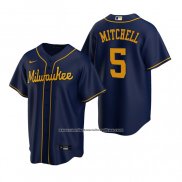 Camiseta Beisbol Hombre Milwaukee Brewers Garrett Mitchell Replica 2020 Azul