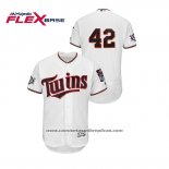 Camiseta Beisbol Hombre Minnesota Twins 2019 Jackie Robinson Day Flex Base Blanco
