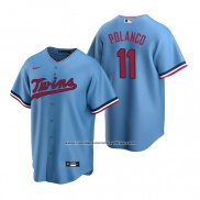 Camiseta Beisbol Hombre Minnesota Twins Jorge Polanco Replica Alterno Azul