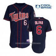 Camiseta Beisbol Hombre Minnesota Twins Tony Oliva 6 Azul Alterno Primera Cool Base