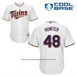 Camiseta Beisbol Hombre Minnesota Twins Torii Hunter 48 Blanco Primera Cool Base