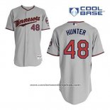 Camiseta Beisbol Hombre Minnesota Twins Torii Hunter 48 Gris Cool Base