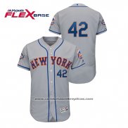 Camiseta Beisbol Hombre New York Mets 2019 Jackie Robinson Day Flex Base Gris