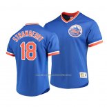 Camiseta Beisbol Hombre New York Mets Darryl Strawberry Cooperstown Collection Azul