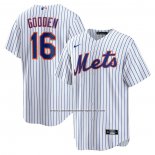 Camiseta Beisbol Hombre New York Mets Dwight Gooden Primera Replica Blanco
