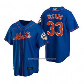 Camiseta Beisbol Hombre New York Mets James Mccann Alterno Azul