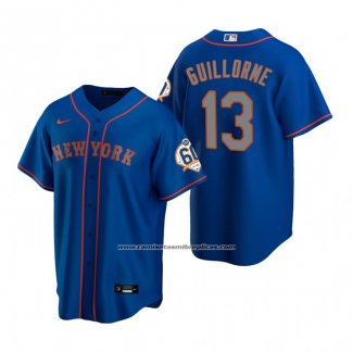 Camiseta Beisbol Hombre New York Mets Luis Guillorme Replica Azul