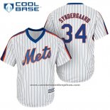 Camiseta Beisbol Hombre New York Mets Noah Syndergaard Cool Base Blanco