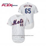 Camiseta Beisbol Hombre New York Mets Robert Gsellman 150th Aniversario Patch Autentico Flex Base Blanco