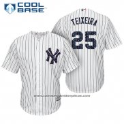 Camiseta Beisbol Hombre New York Yankees 2017 Estrellas y Rayas Mark Teixeira Blanco Cool Base