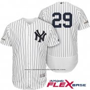 Camiseta Beisbol Hombre New York Yankees 2017 Postemporada Todd Frazier Blanco Flex Base