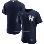 Camiseta Beisbol Hombre New York Yankees Alterno Autentico Azul