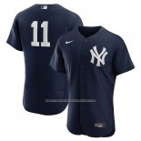 Camiseta Beisbol Hombre New York Yankees Anthony Volpe Alterno Autentico Azul
