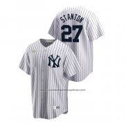 Camiseta Beisbol Hombre New York Yankees Giancarlo Stanton Cooperstown Collection Primera Blanco